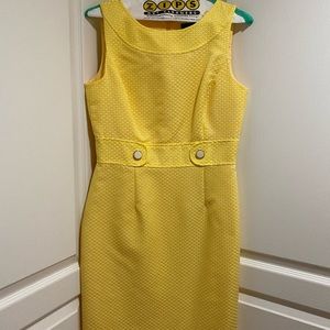 Yellow polk-a-dot dress